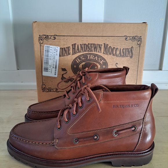 H.S. Trask & Co. Powder Horn Boots – Whiskey Leather – Size 10W - Picture 1 of 5